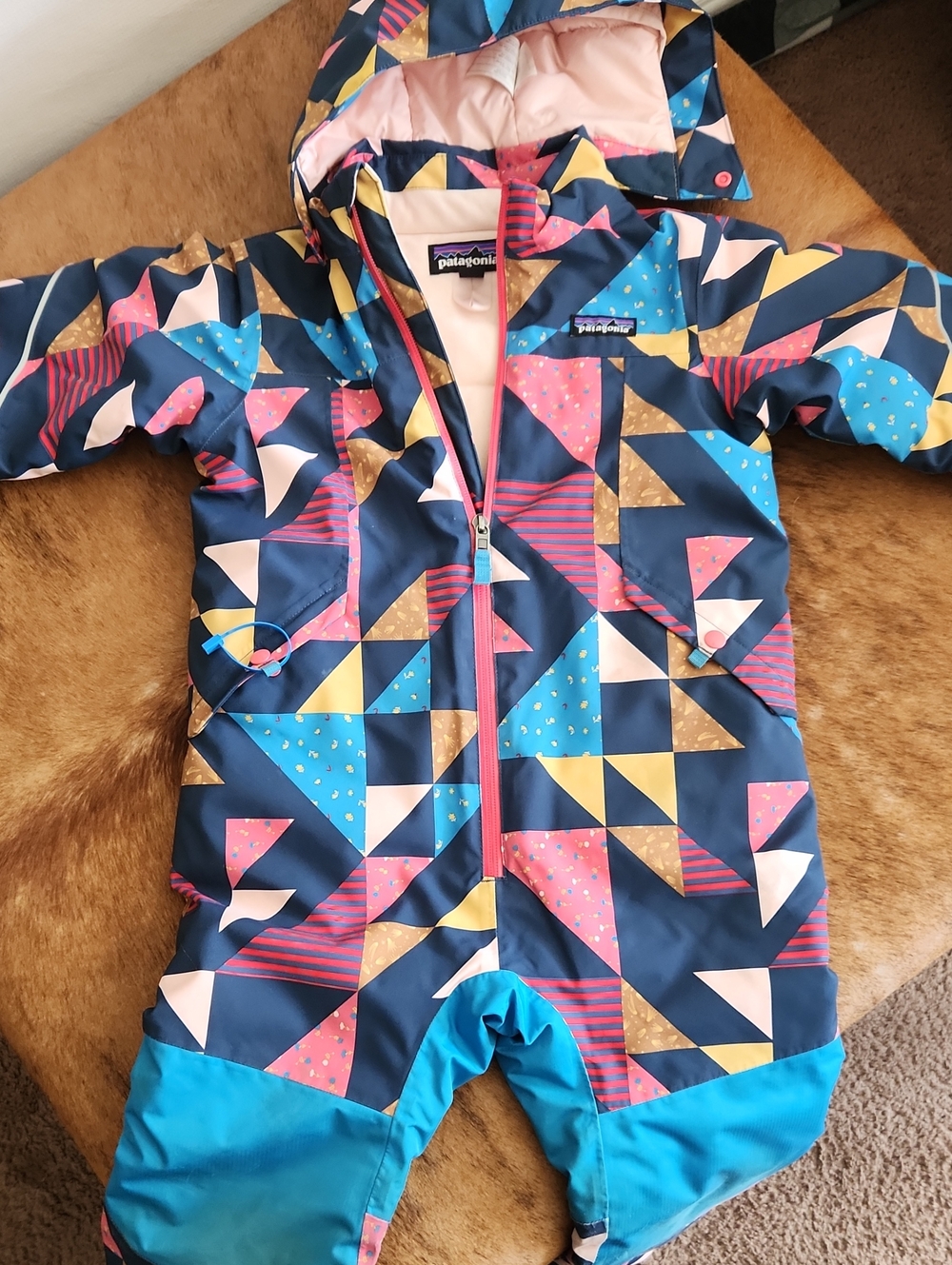Patagonia Kids Ski Snow Pile One Piece Bunting Size 4T Quilted Pattern